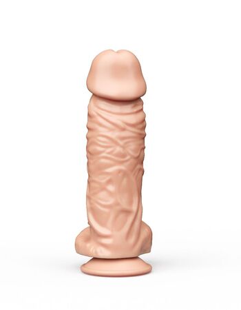 Фаллоимитатор с ярко выраженной головкой - 21 см.